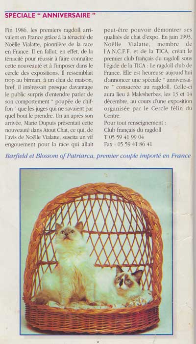 Article Félimag octobre 1997